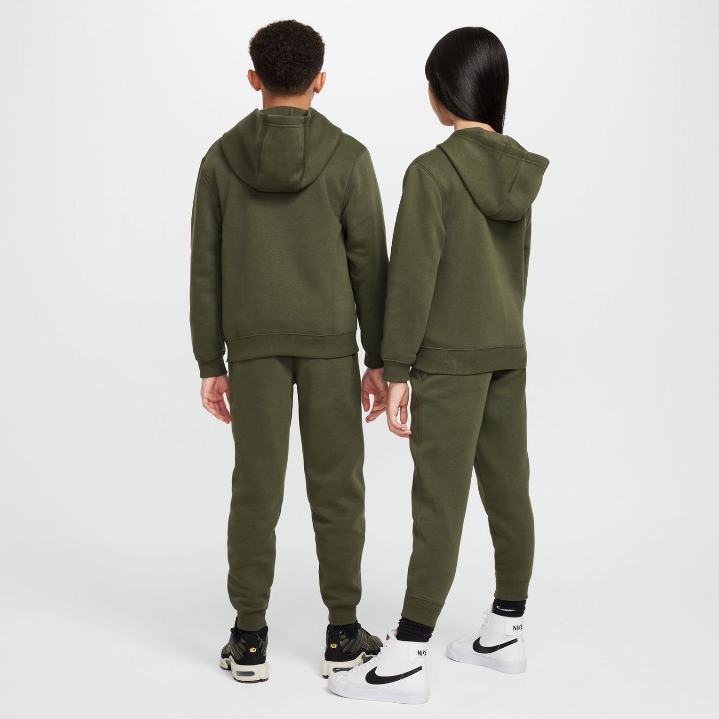 Nike Sportswear Club Fleece Tuta  Ragazzi Cargo Khaki/White