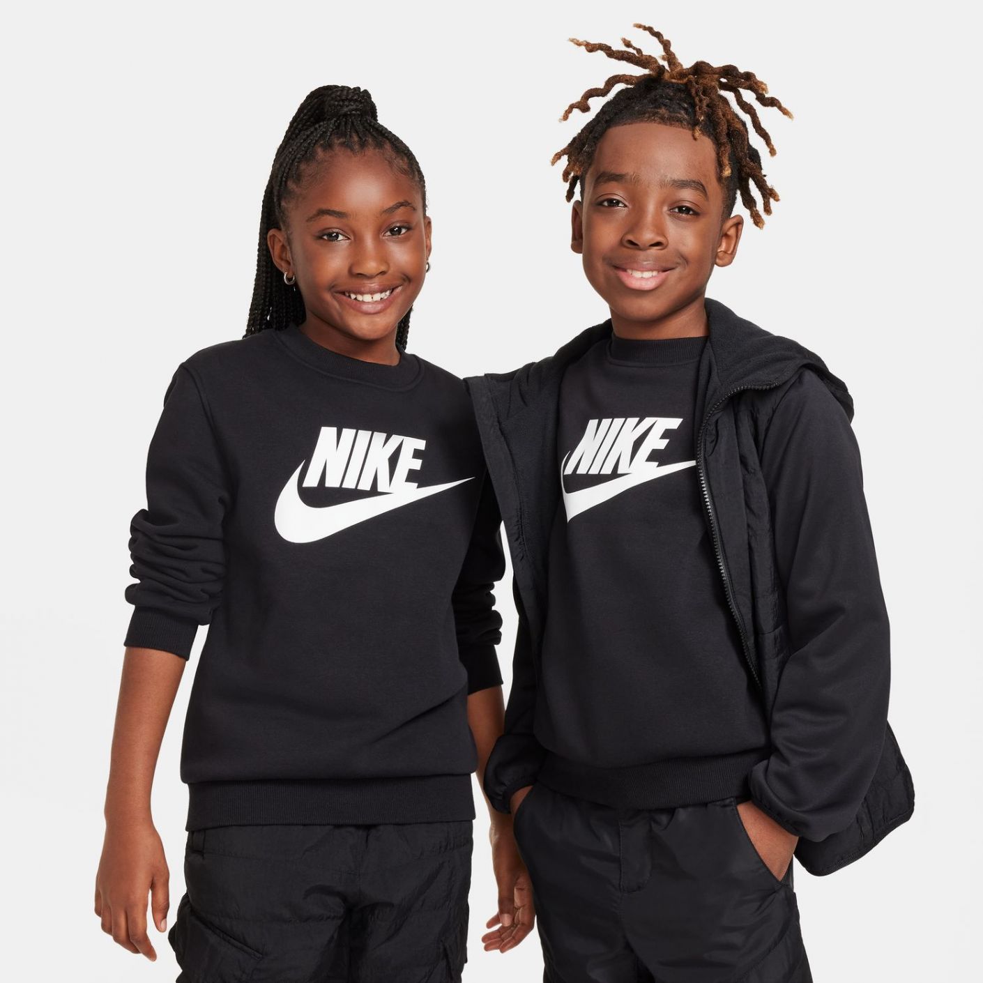 Nike Sportswear Club Fleece Felpa  Ragazzi Black/White