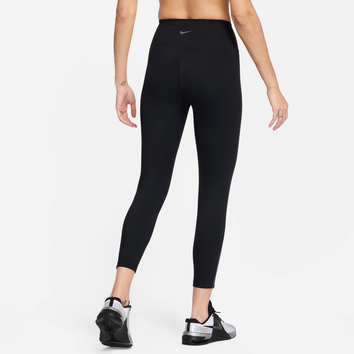 Nike One Leggings A 7/8 A Vita Alta  Donna Black/Iron Grey/Iron Grey/Black