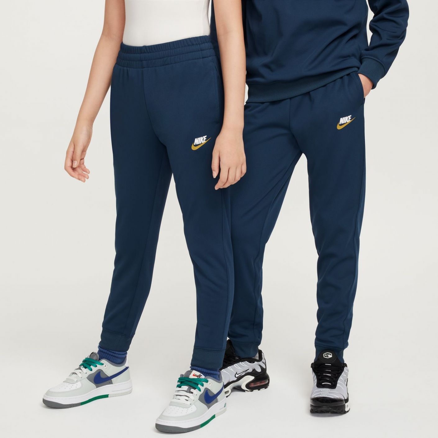 Nike Sportswear Tracksuit – Boys Armory Navy/White/White