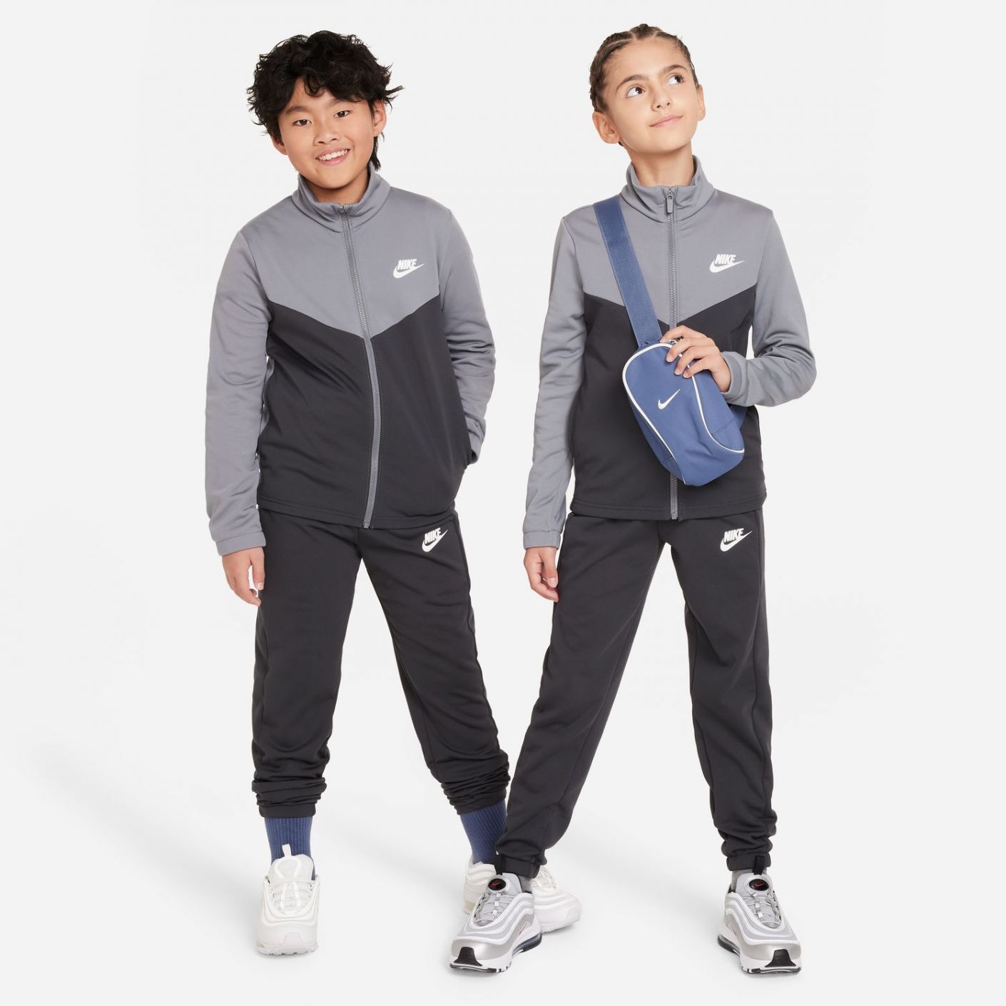 Nike Sportswear Tracksuit – Boys Smoke Grey/Anthracite/White