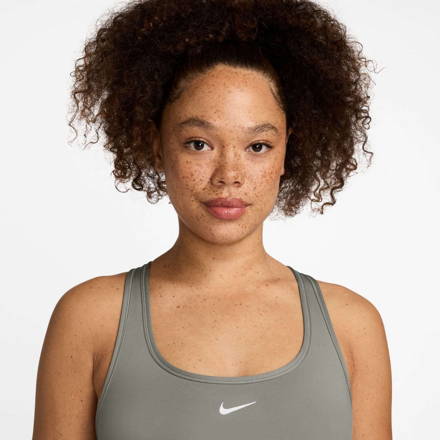 Nike Swoosh Light Support Bra Non-Padded – Women's Light Army/White