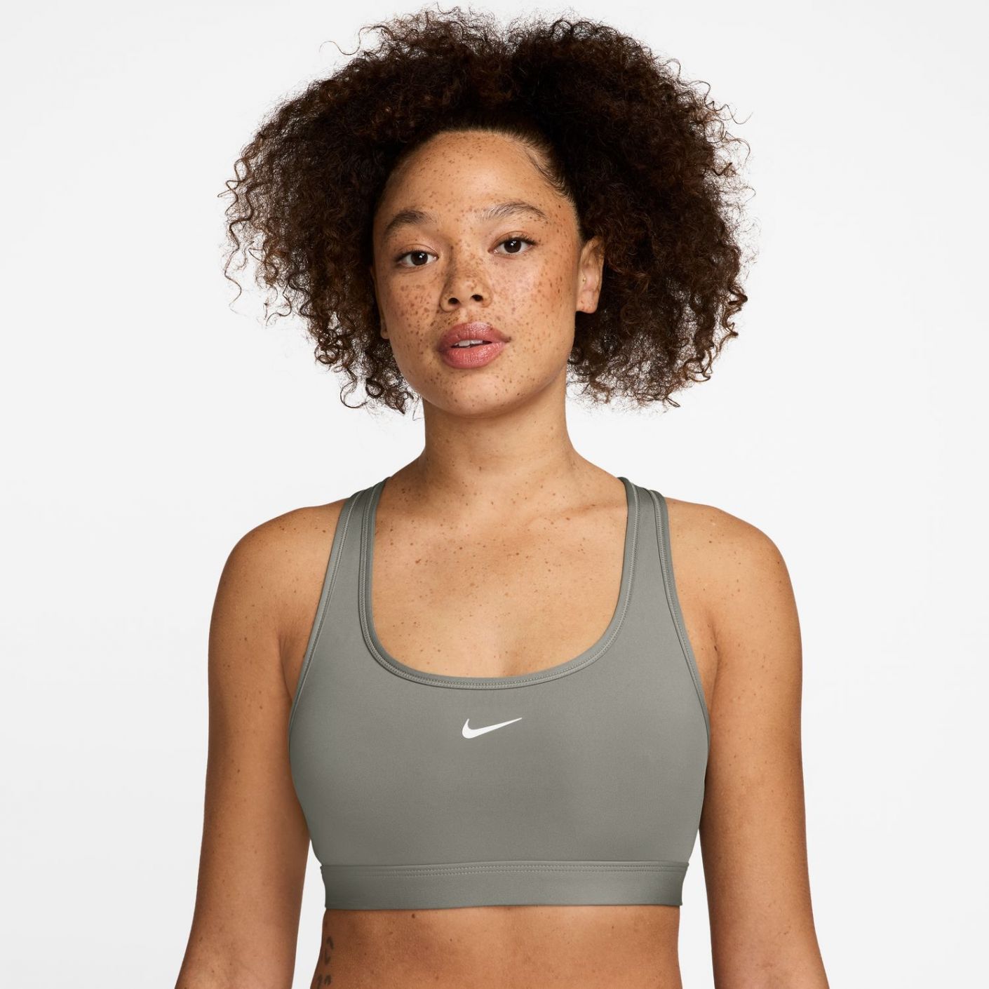 Nike Swoosh Light Support Bra Non-Padded – Women's Light Army/White