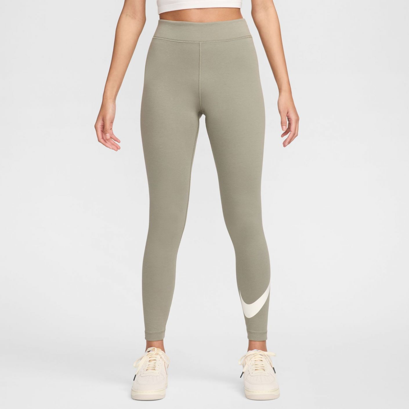 Nike Sportswear Classics Leggings A Vita Alta Con Grafica  Donna Light Army/Sail