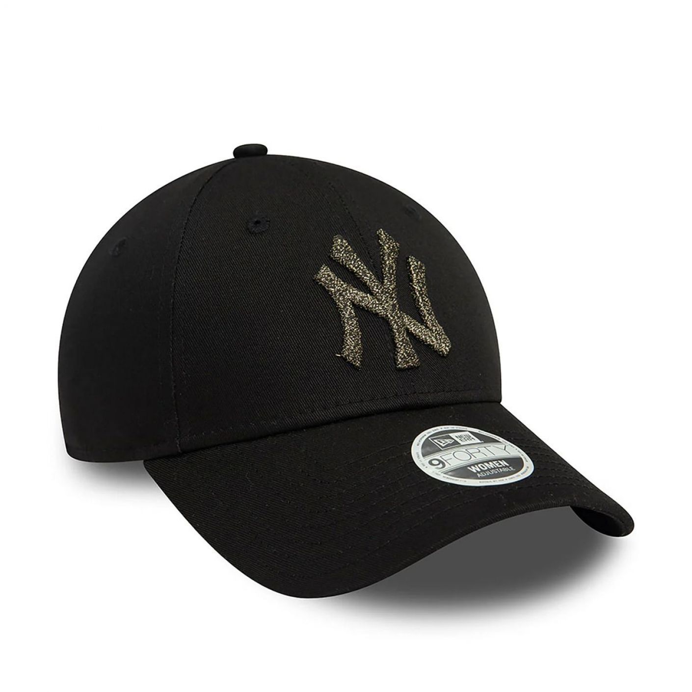 New Era Cappellino NYY Metallic Logo Nero