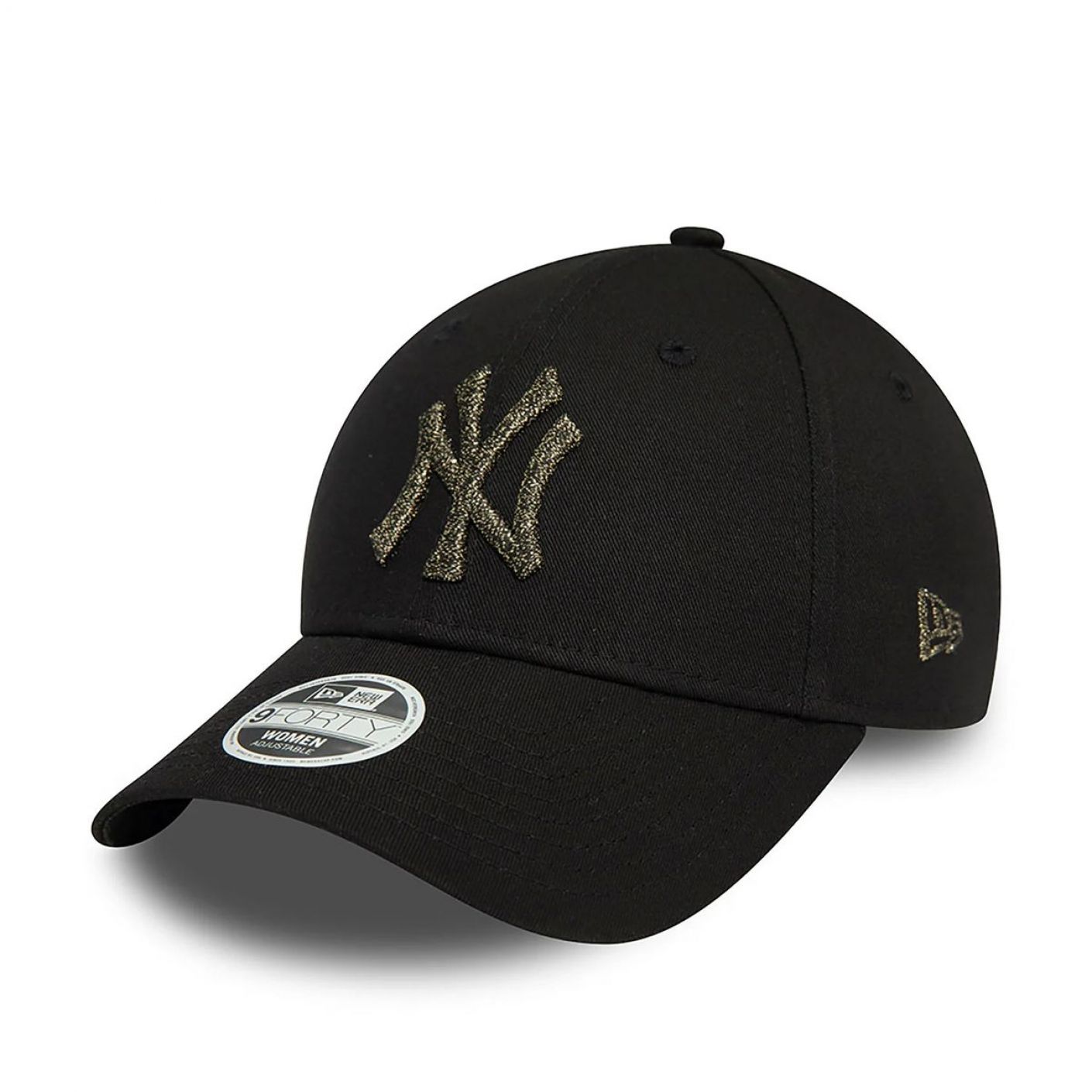 New Era Cappellino NYY Metallic Logo Nero