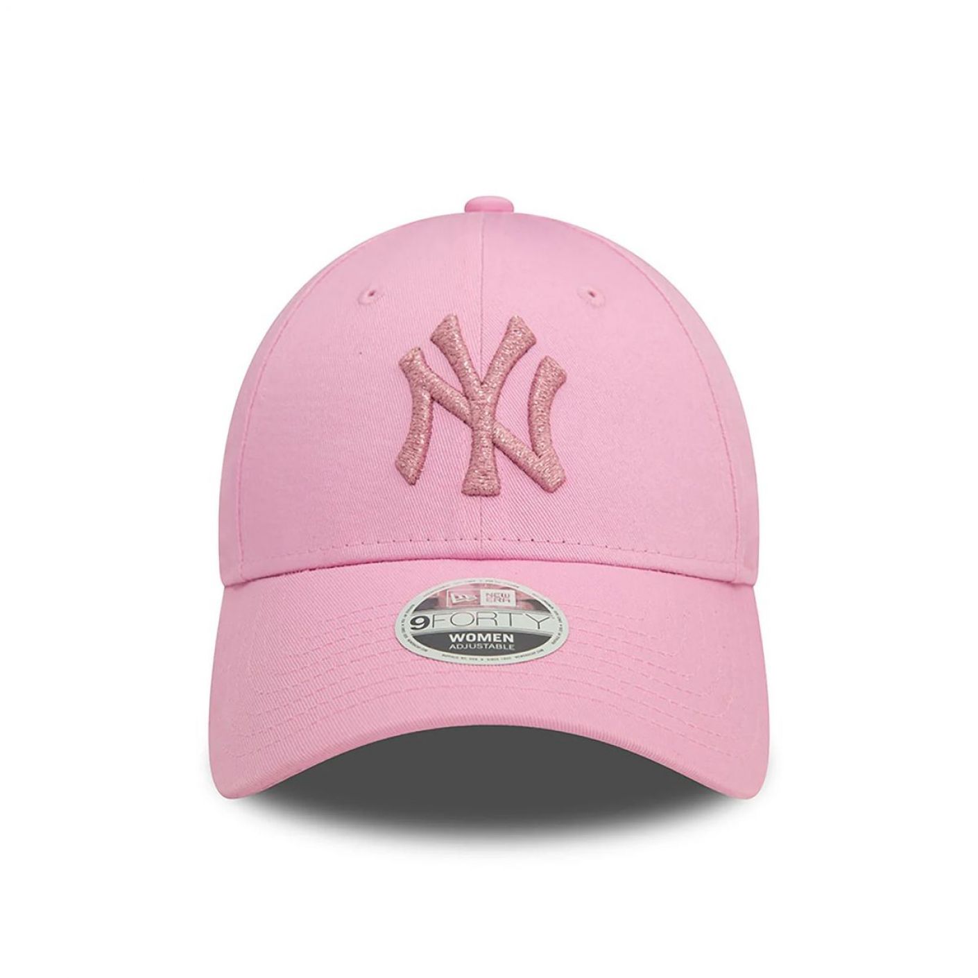 New Era Cappellino NYY Metallic Logo Rosa 