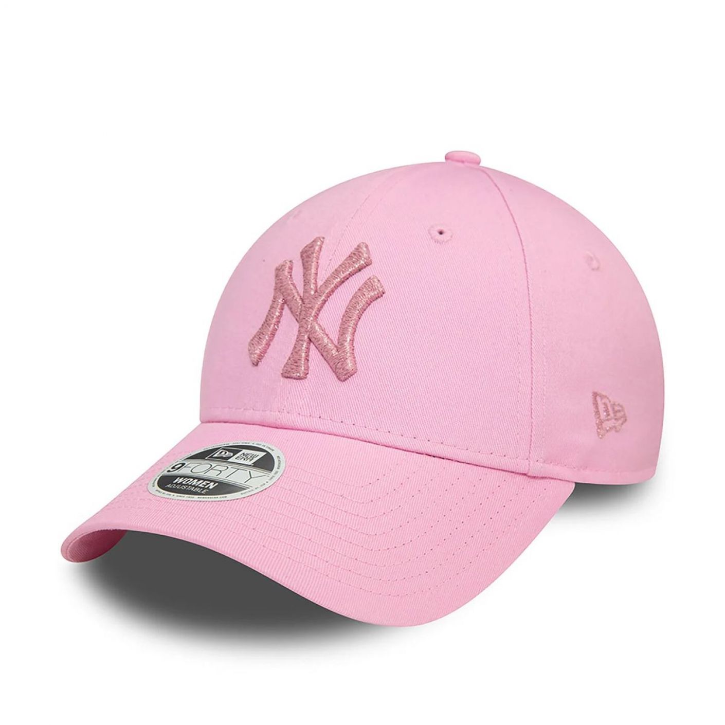 New Era Cappellino NYY Metallic Logo Rosa 