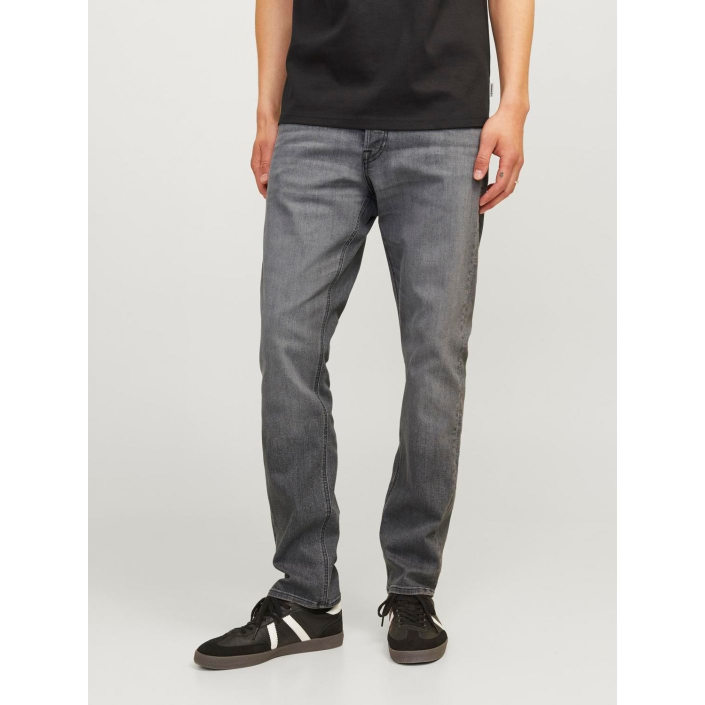 Jack & Jones Jeans JJOriginal SQ 703 Slim Fit Grey Denim da Uomo