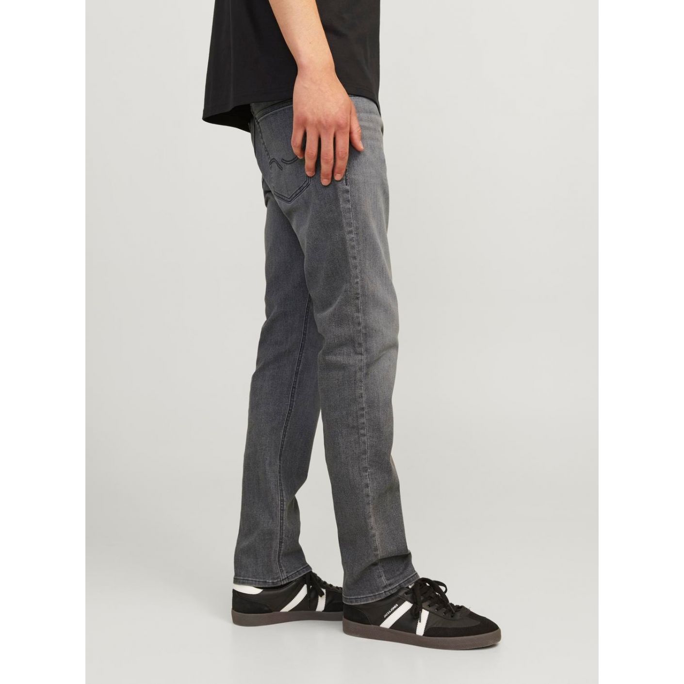 Jack & Jones Jeans JJOriginal SQ 703 Slim Fit Grey Denim da Uomo