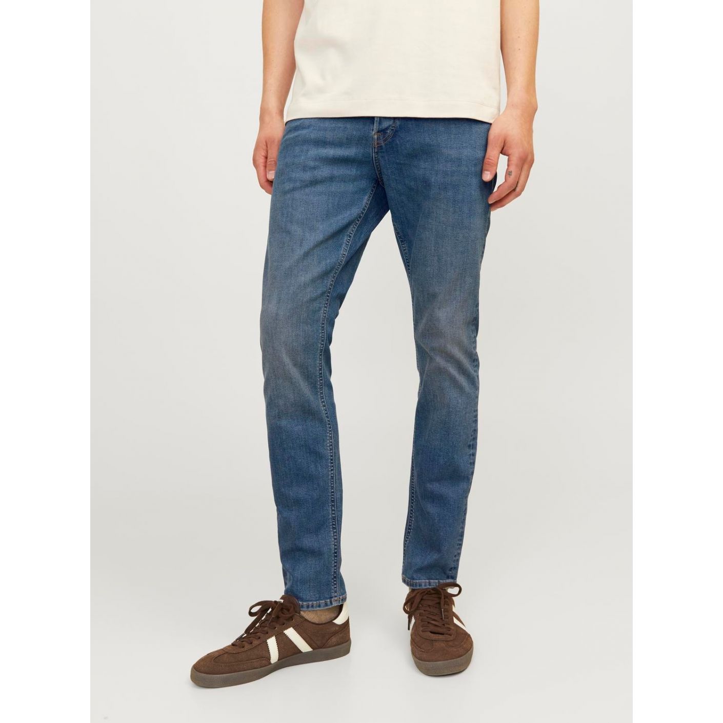 Jack & Jones Jeans JJOriginal SQ 914 Slim Fit Blue Denim da Uomo