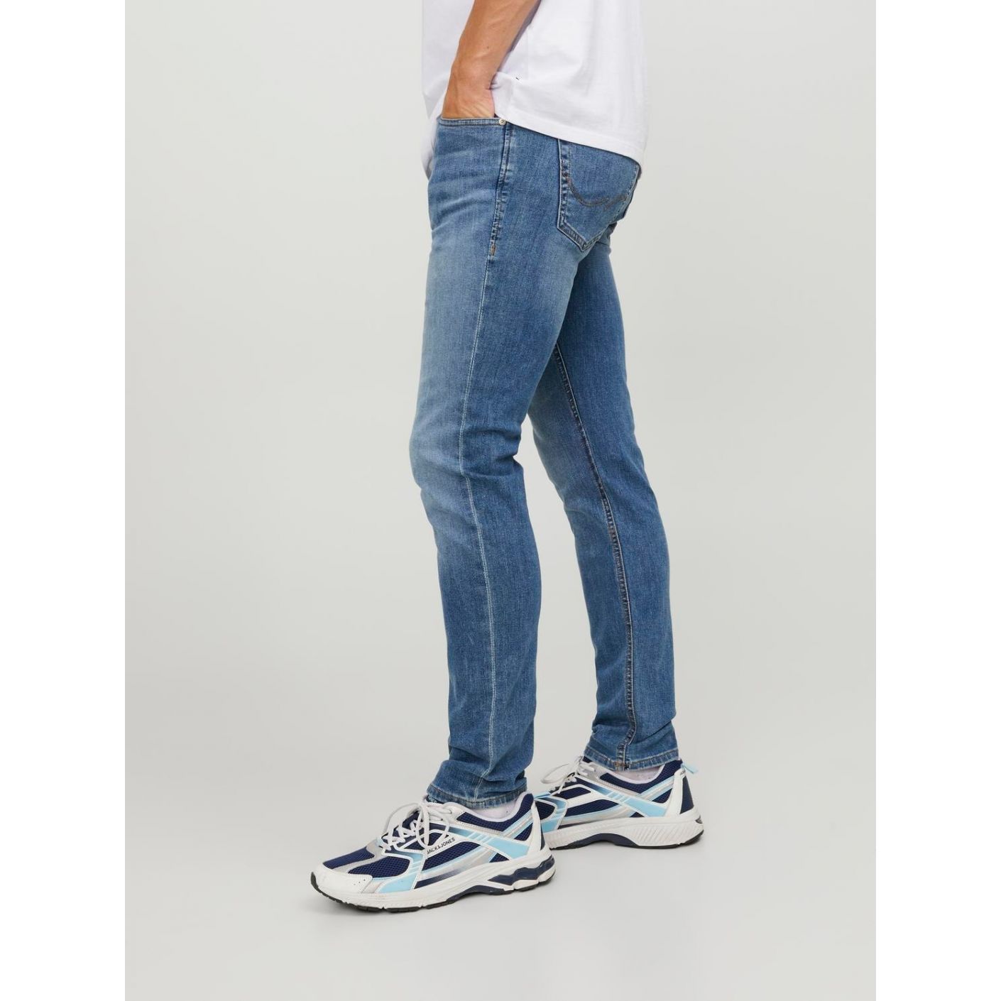 Jack & Jones Jeans JJOriginal AM 815 Slim Fit Blue Denim da Uomo