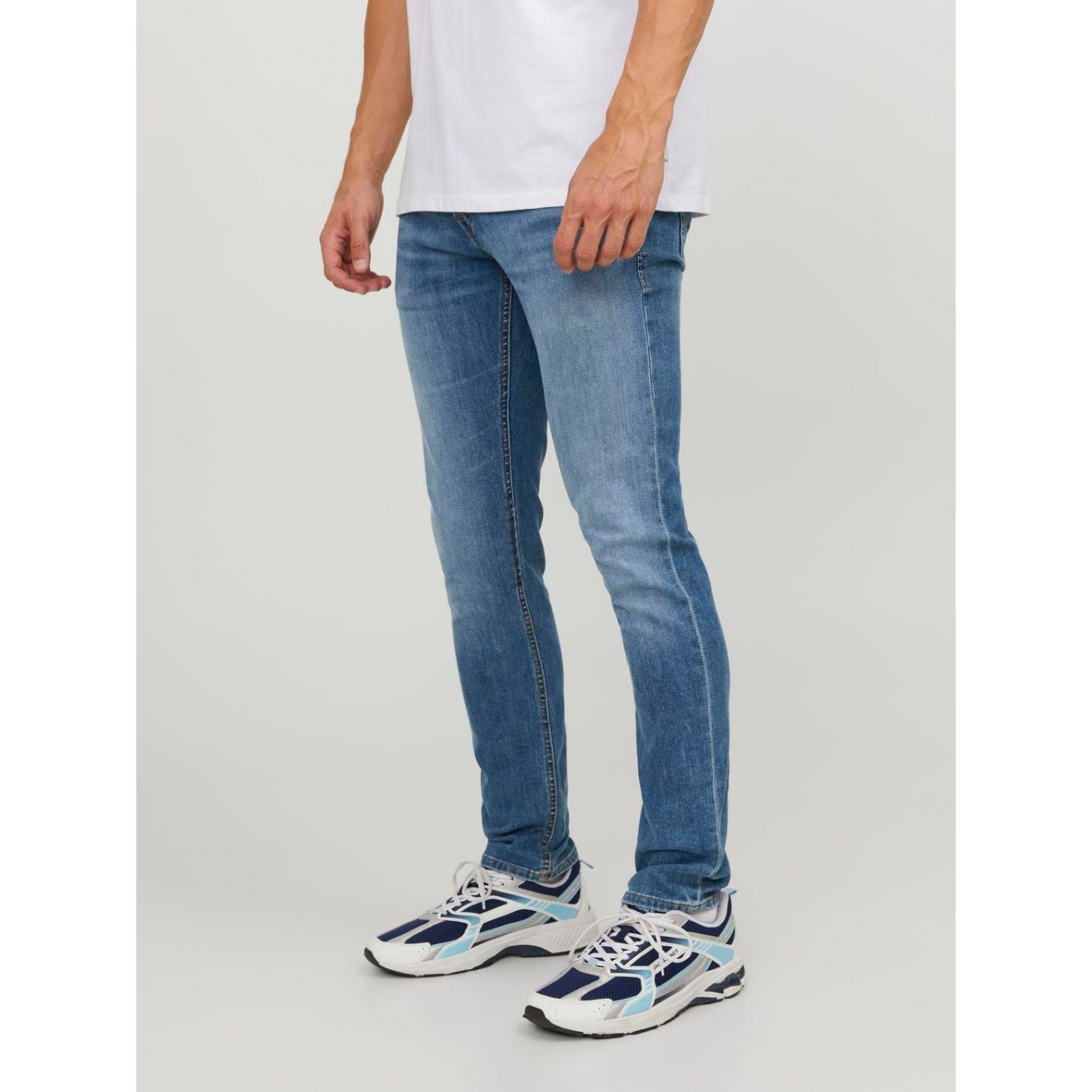 Jack & Jones Jeans JJOriginal AM 815 Slim Fit Blue Denim da Uomo