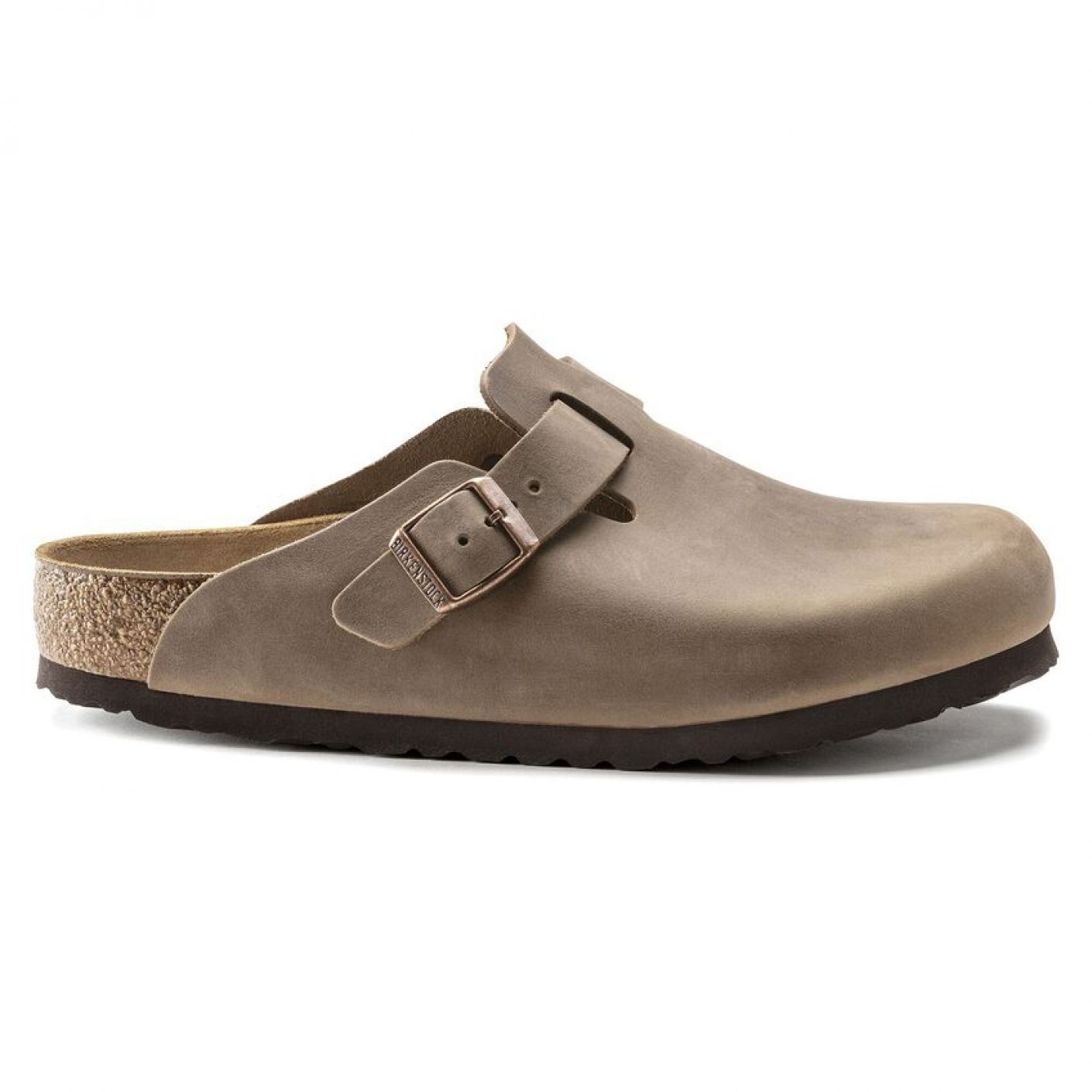 Birkenstock Boston in pelle oliata Tobacco Brown