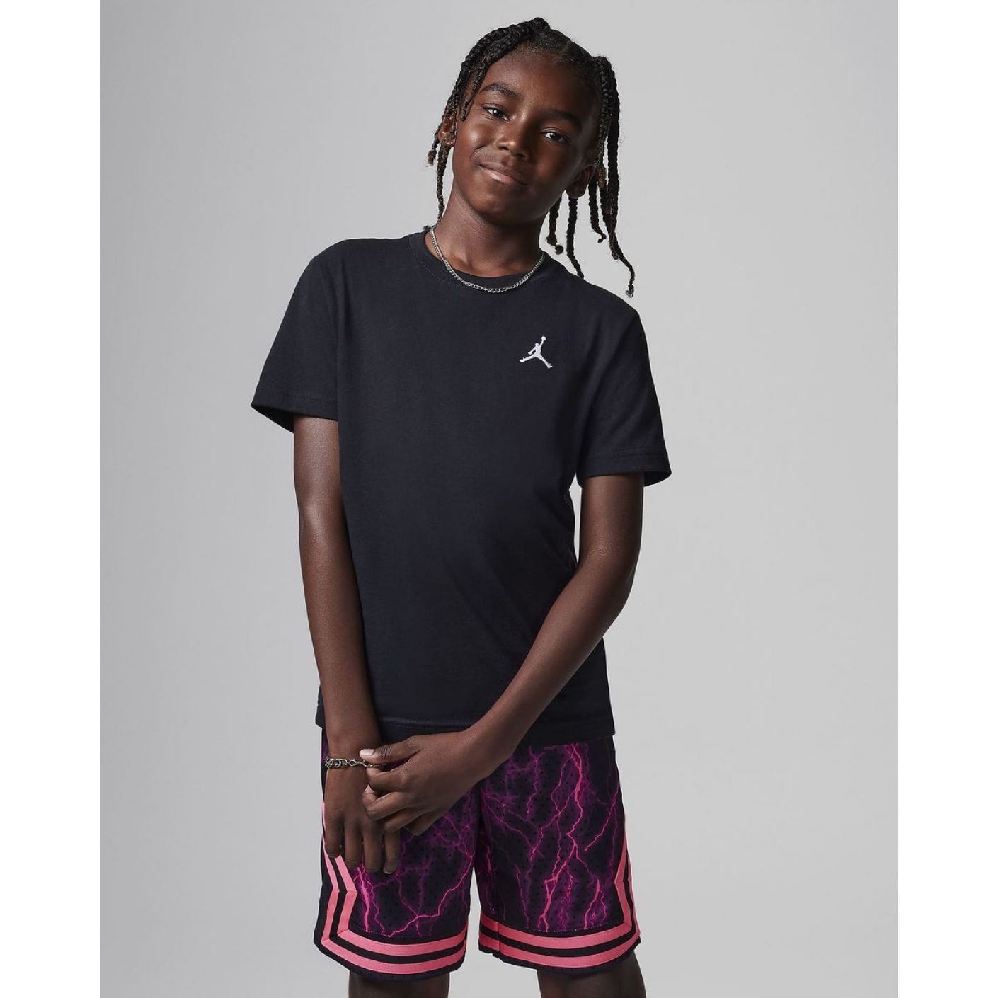 Nike T-Shirt Jumpman Air Embroidered Nera da Bambino