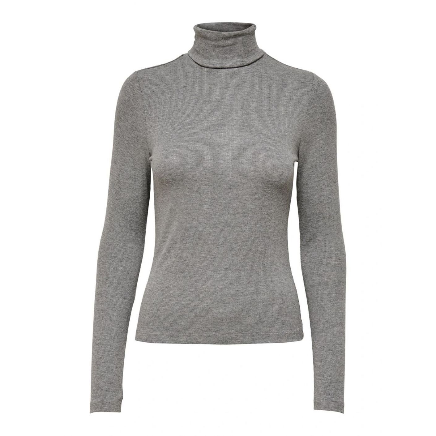 Only Maglia a collo alto Onlsille Dark Grey da Donna