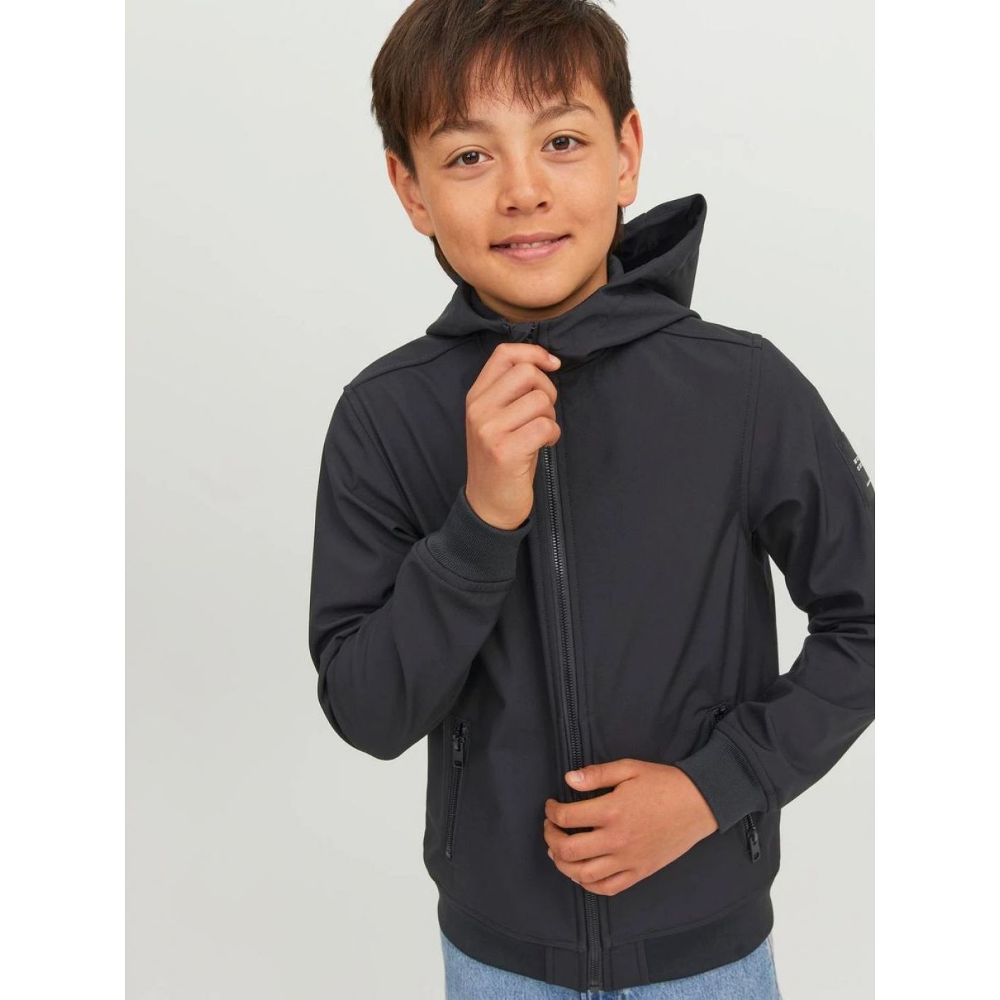 Jack & Jones Giacca Softshell Black da Bambino