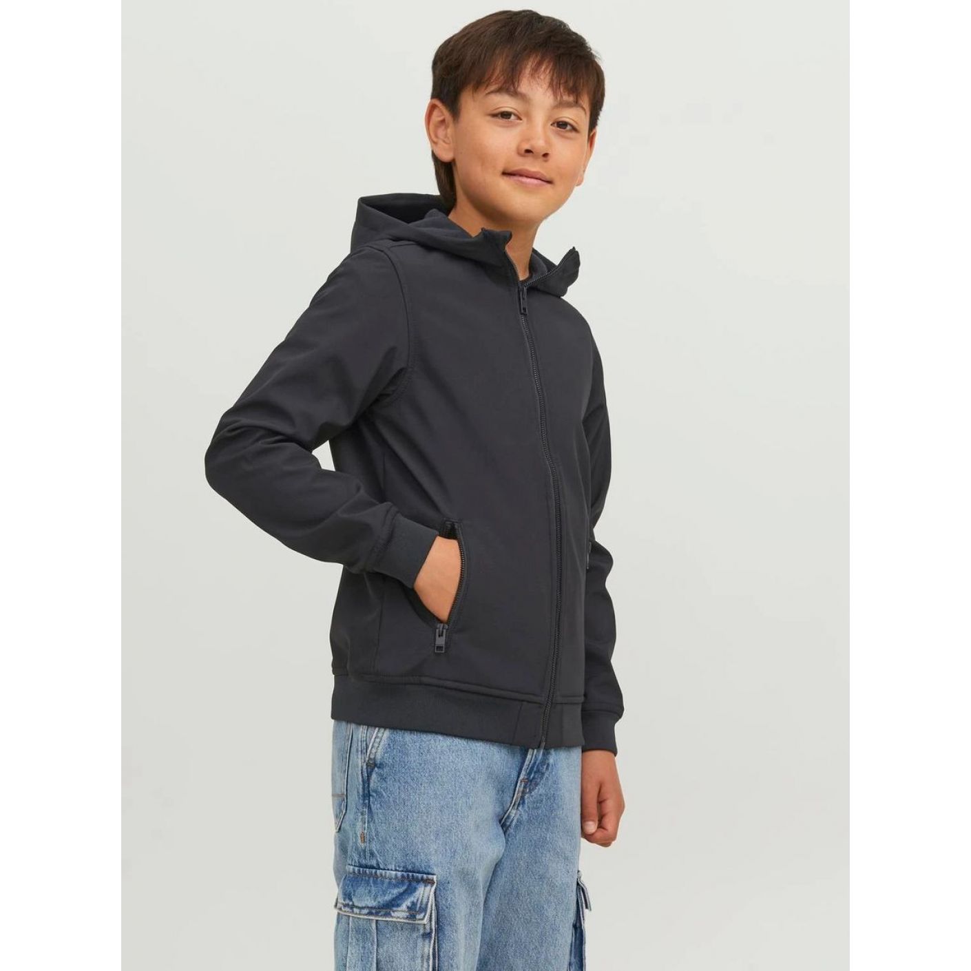 Jack & Jones Giacca Softshell Black da Bambino