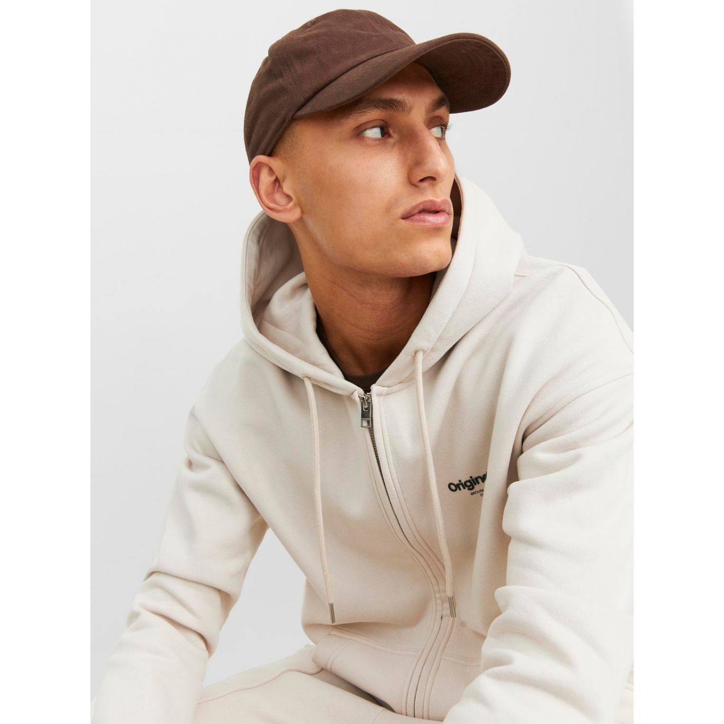 Jack & Jones Felpa con cappuccio e stampa Moonbeam da Uomo