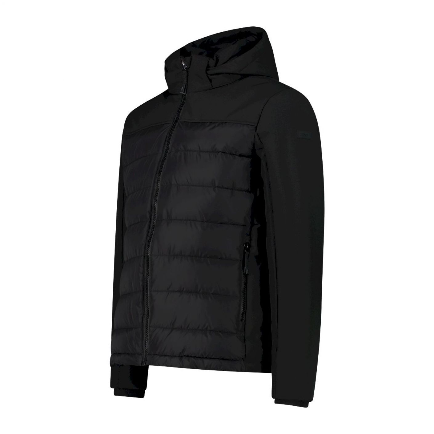 CMP Men's Padded Jacket with Detachable Hood Black