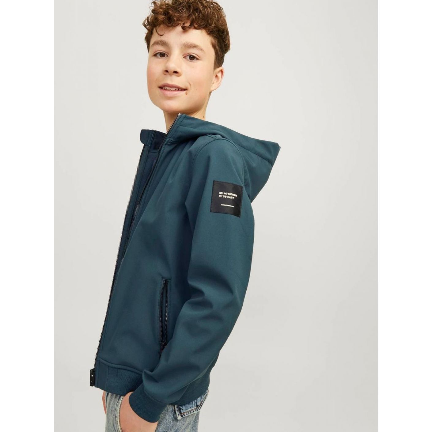 Jack & Jones Giacca Softshell Verde/Magical Forest da Bambino