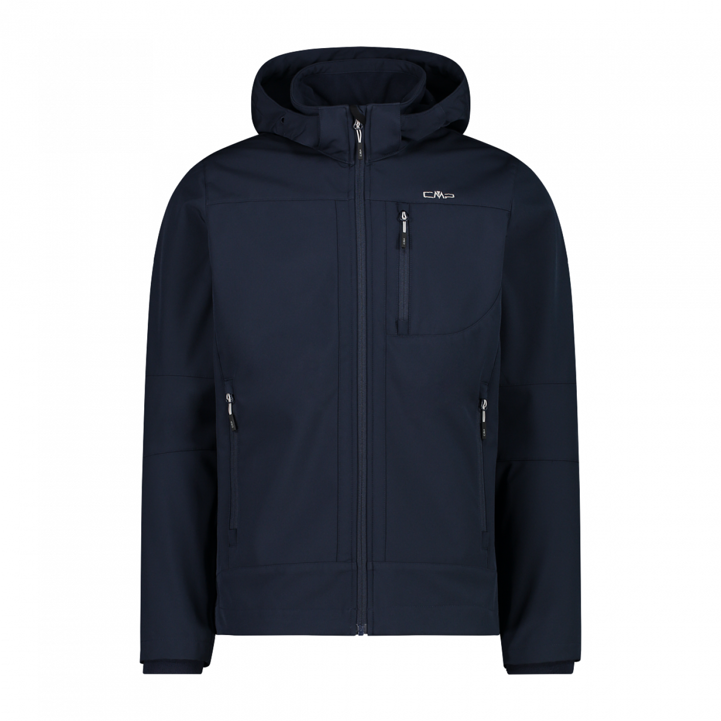 CMP Giacca in Softshell con cappuccio staccabile Blue/Ice da Uomo