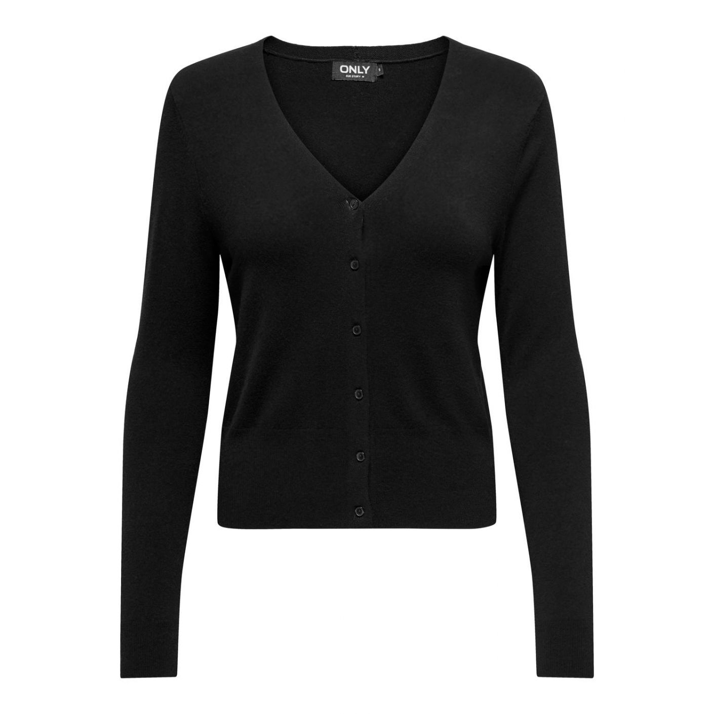 Only Cardigan Onlvenice con scollo a V Black da Donna