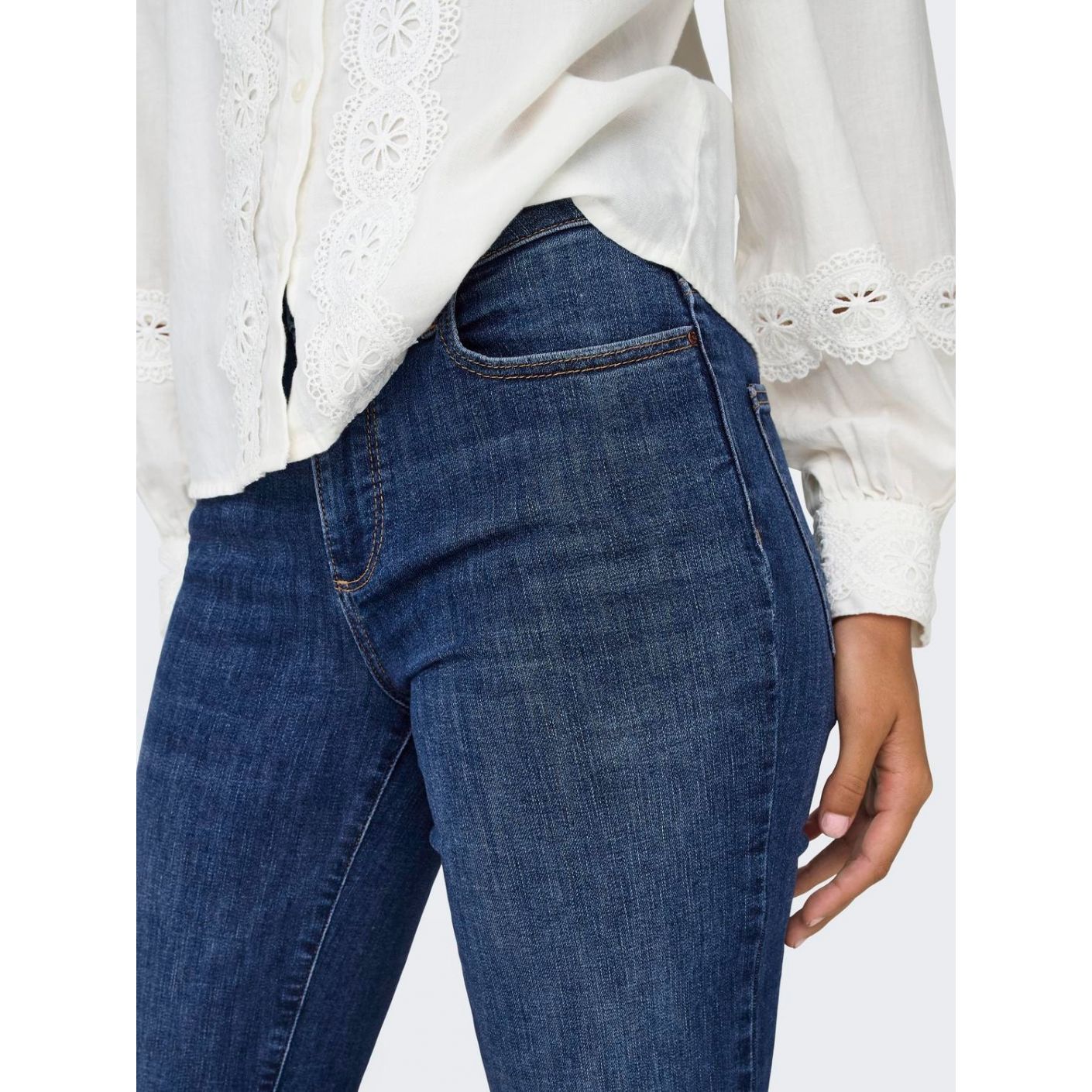 Only Jeans Onlann Mid Flared Dunkelblau für Damen