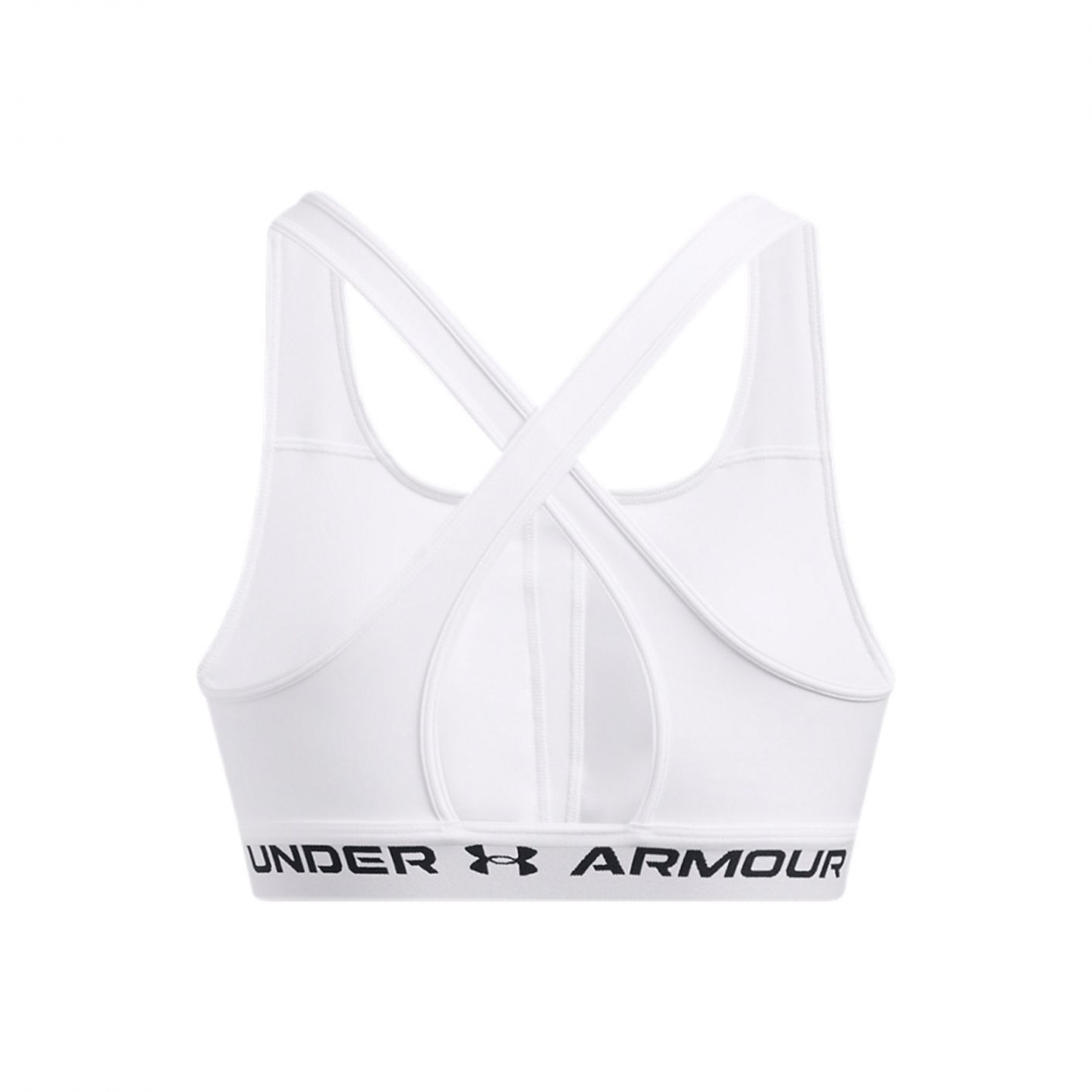 Under Armor Crossback Mid Bra White/Black