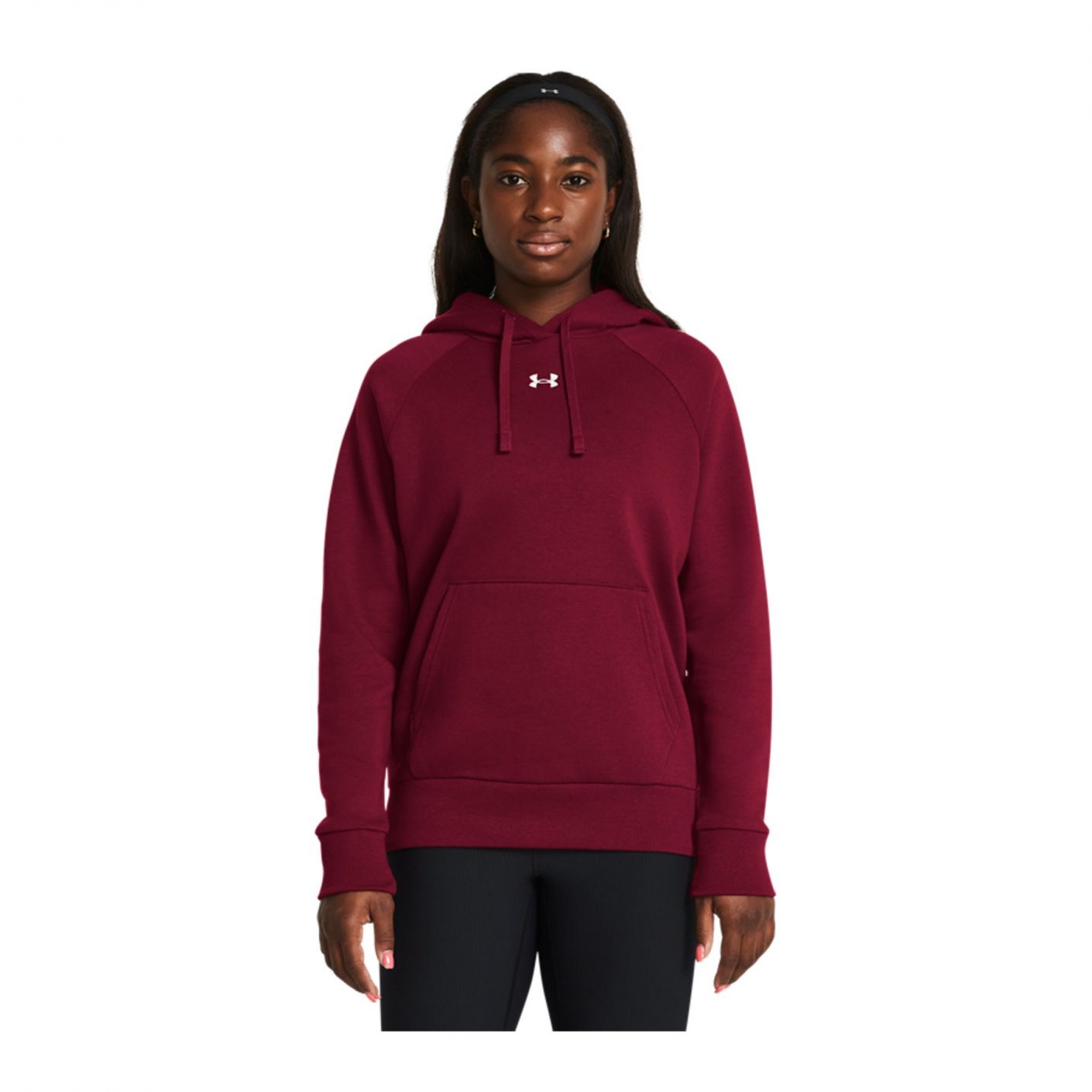 Under Armor Rival Fleece Hoodie Burgundy for Women