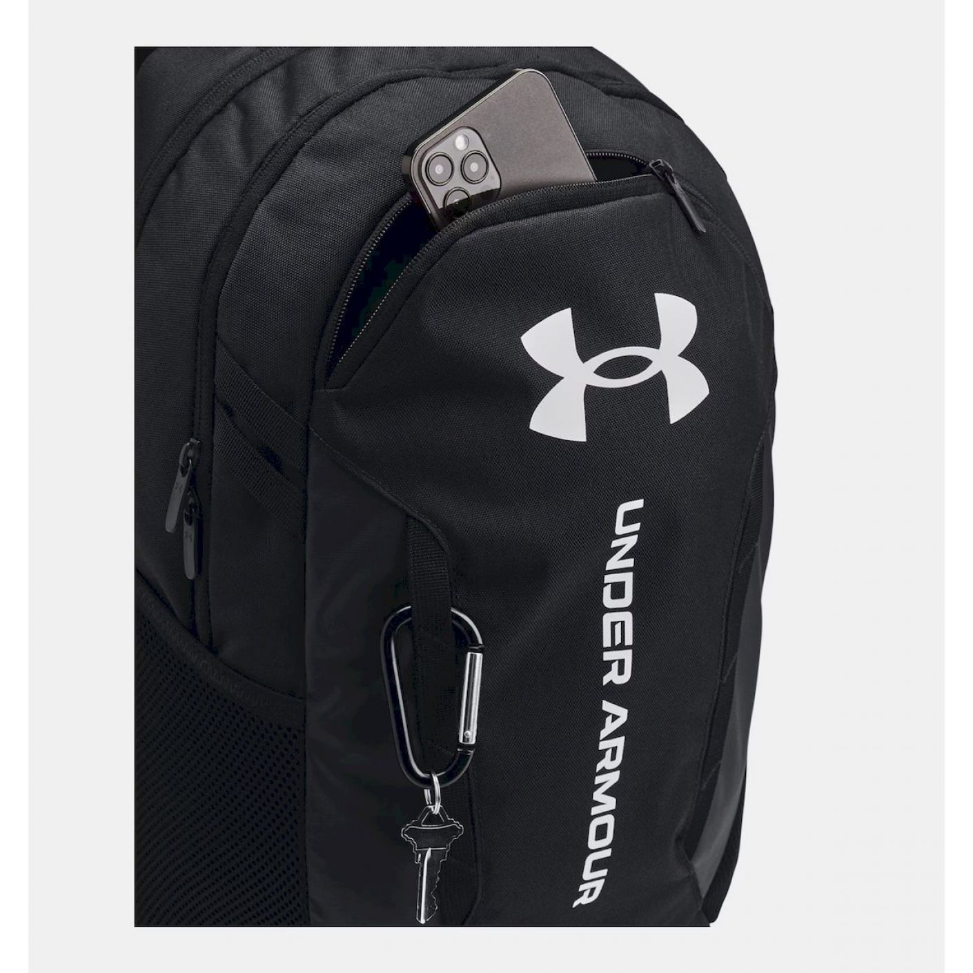 Under Armour Hustle 6.0 Rucksack Schwarz/Weiß