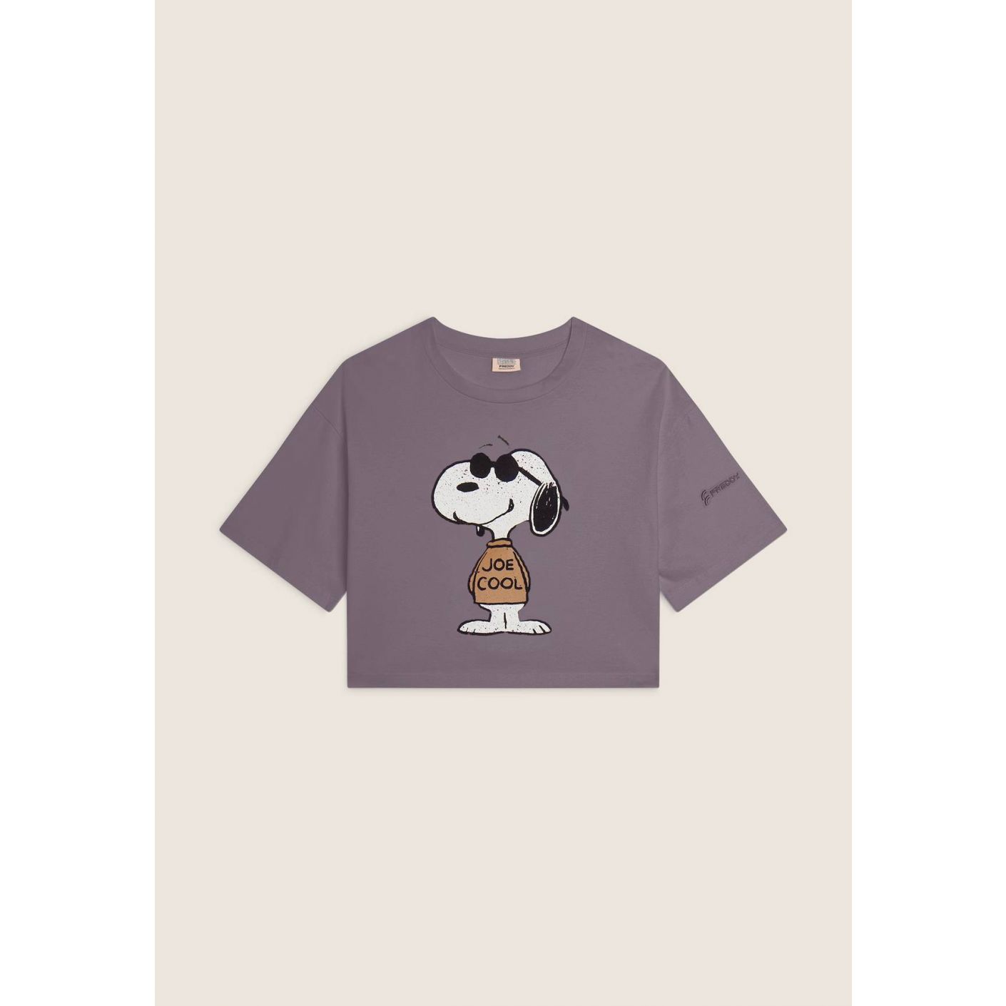 Freddy Comfort fit short T-shirt with large Snoopy print