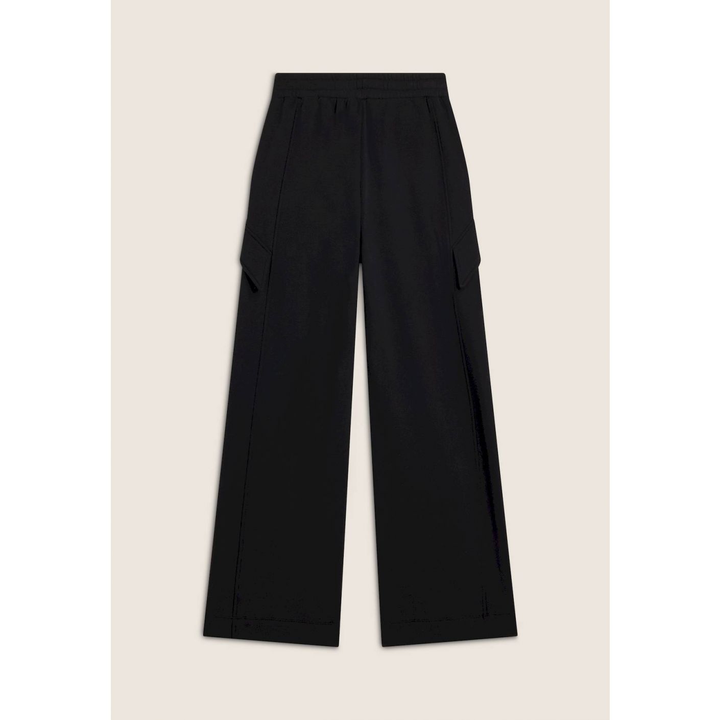 Freddy Wide leg viscose fleece trousers with side pockets