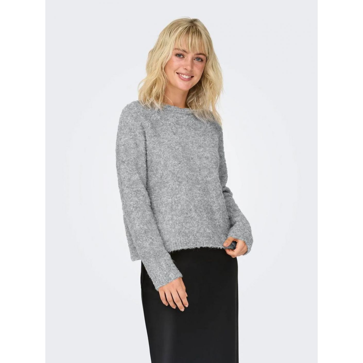 Only Pullover Onlcirola Light Grey da Donna