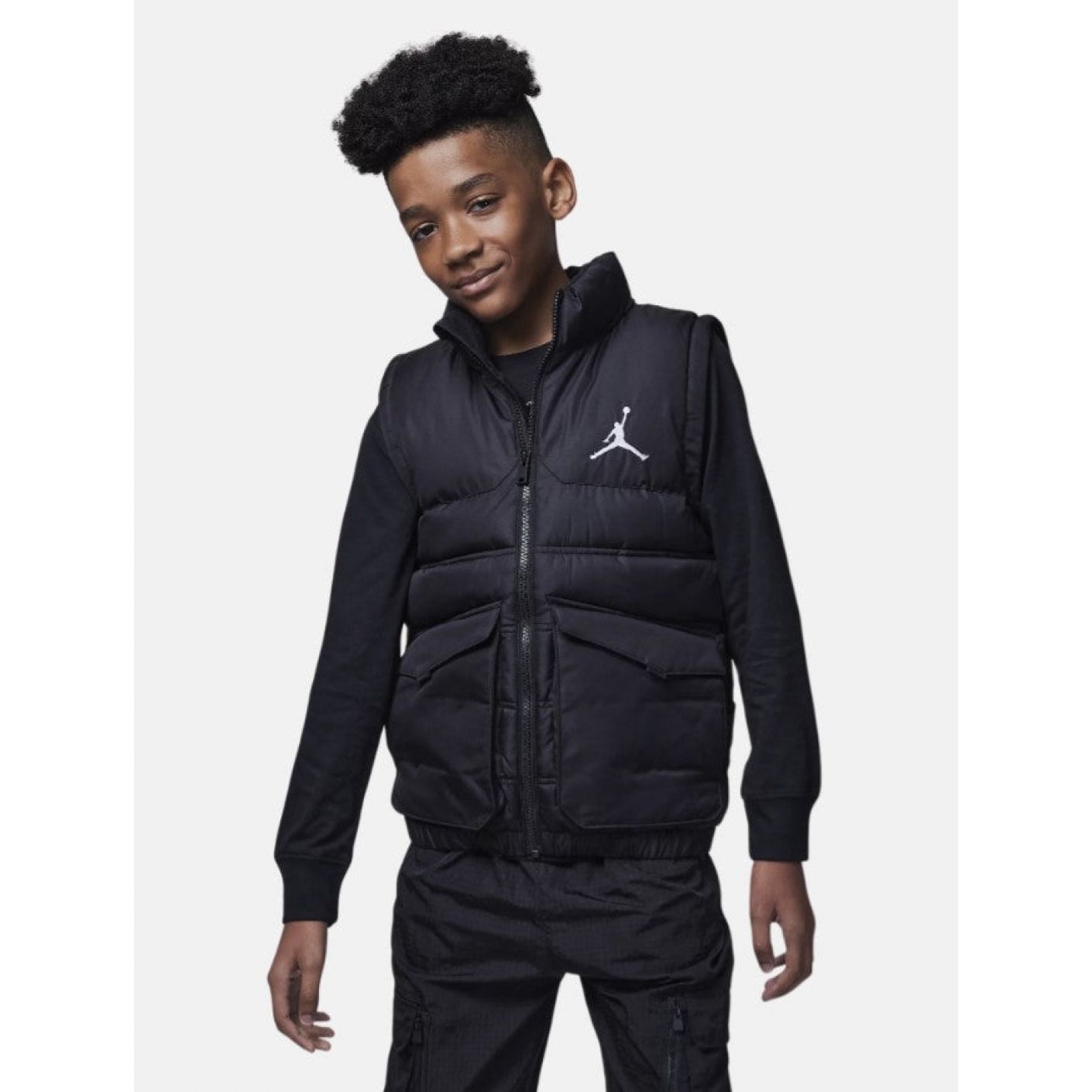 Nike Gilet Jordan Puffer Filled Nero da Bambino