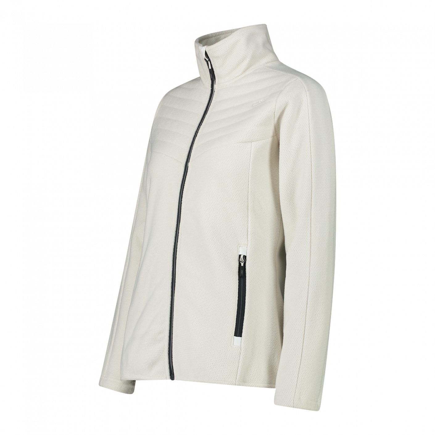 CMP Giacca ibrida Knit-Tech Bianco Gesso da Donna