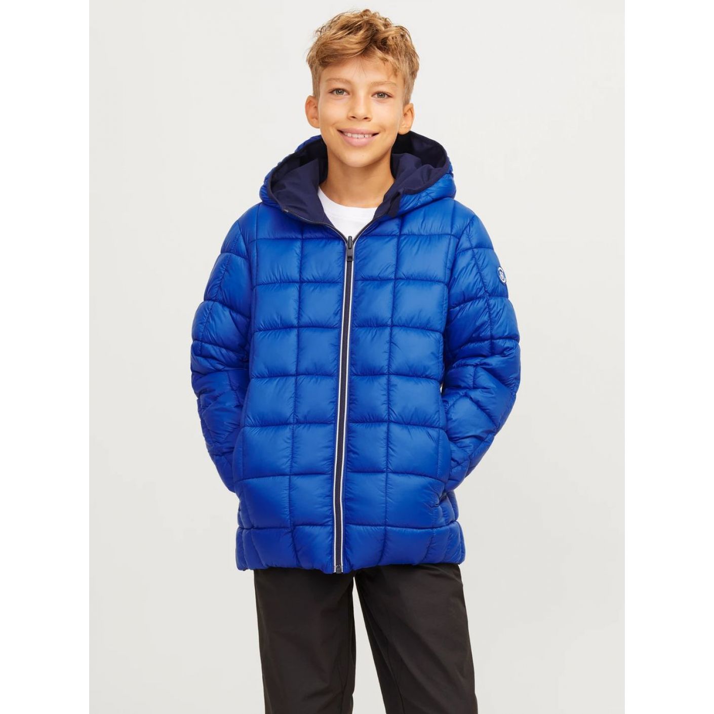 Jack & Jones Giacca Softshell Reversibile Junior Maritime Blue