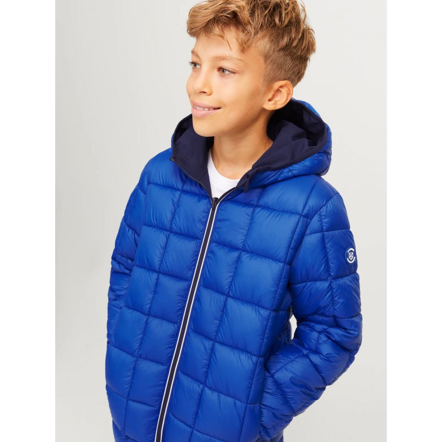 Jack & Jones Giacca Softshell Reversibile Junior Maritime Blue