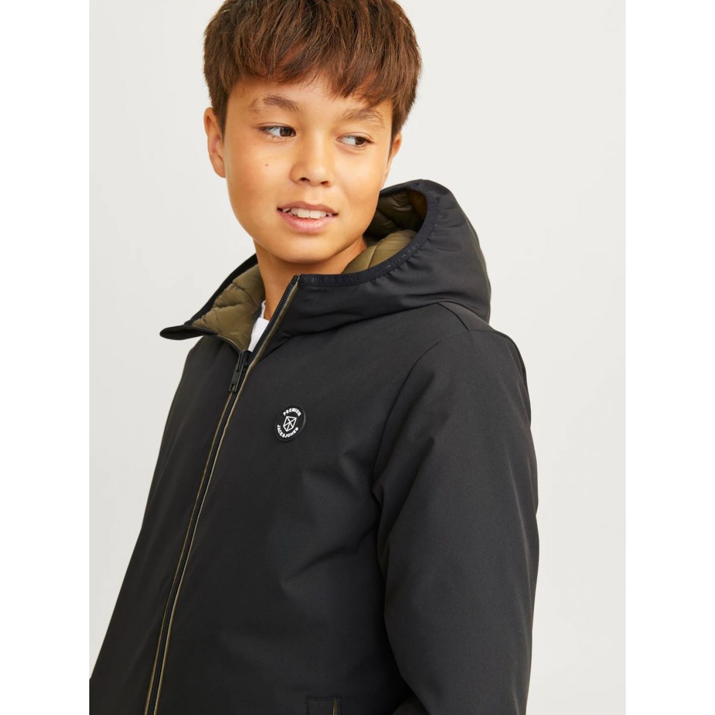 Jack & Jones Giacca Softshell Reversibile Junior Black 