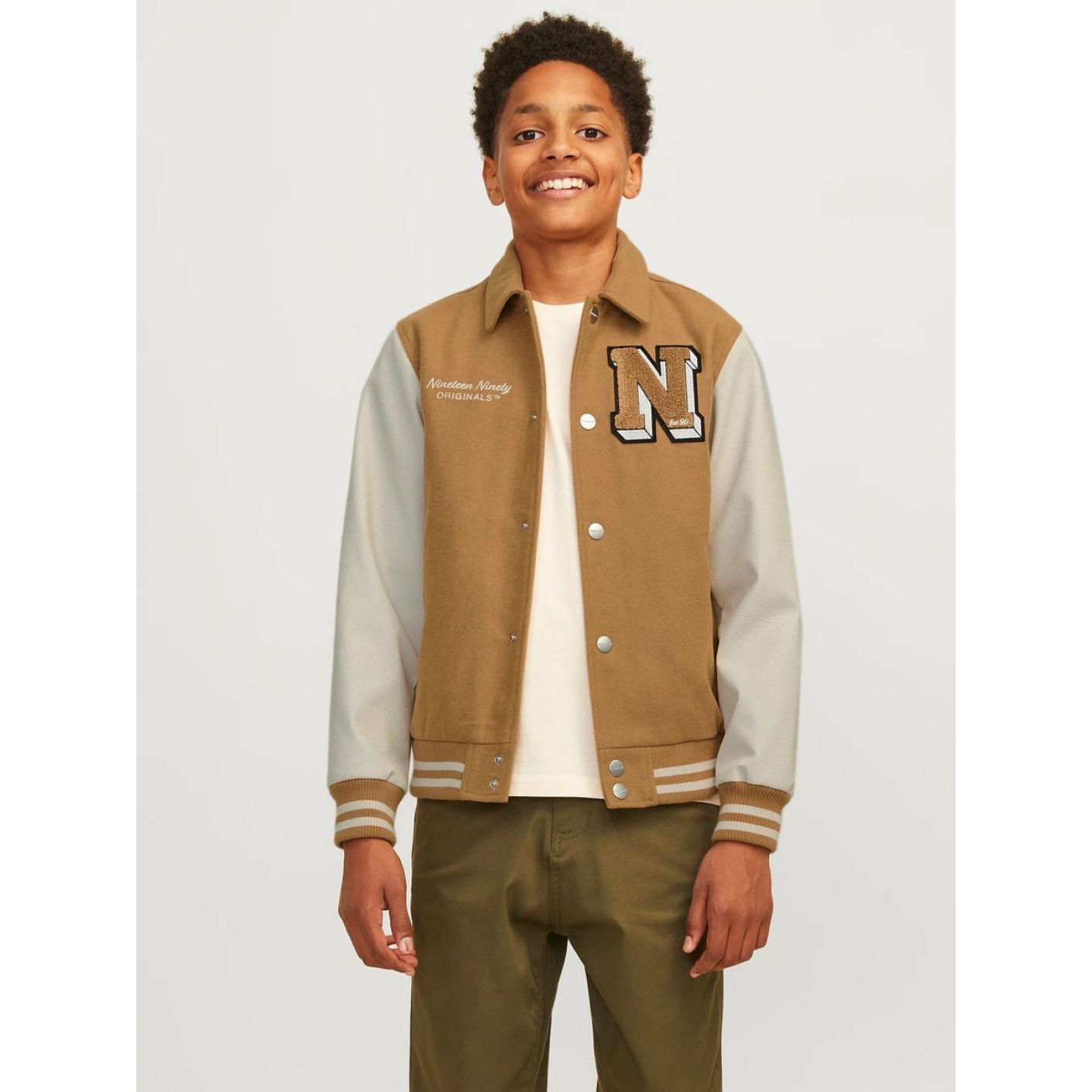 Jack & Jones Giacca Varsity Junior Marrone/Forest River 