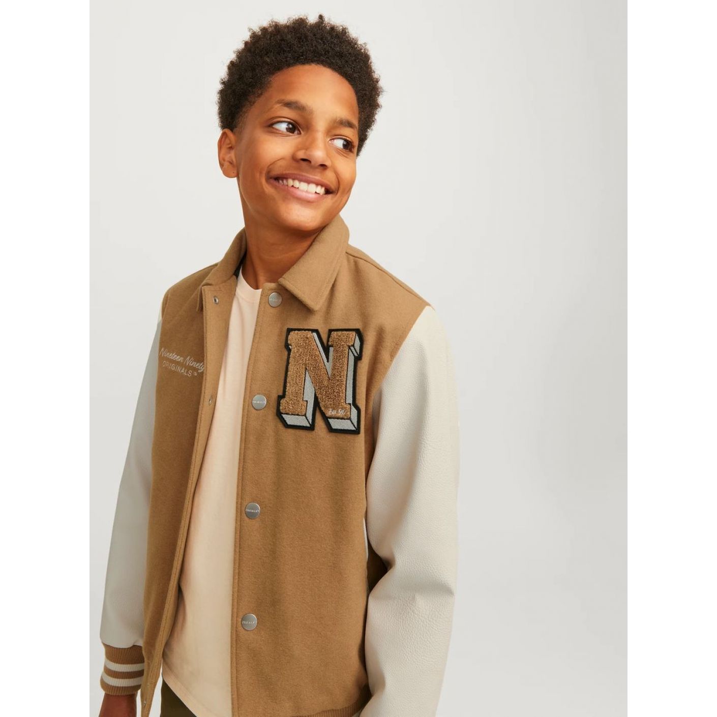 Jack & Jones Giacca Varsity Junior Marrone/Forest River 