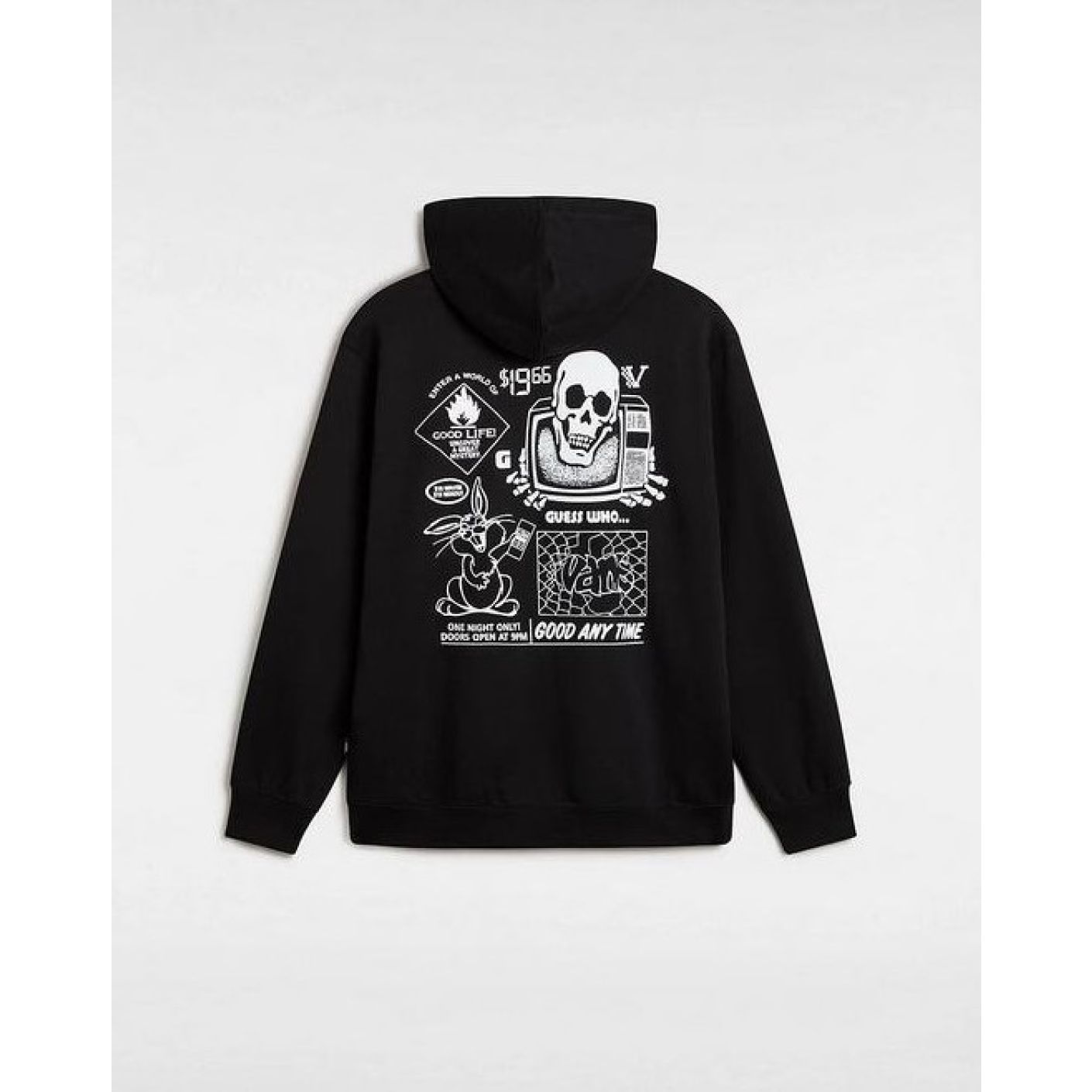 Vans Crazy Eddy 66 Loses schwarzes Herren-Sweatshirt