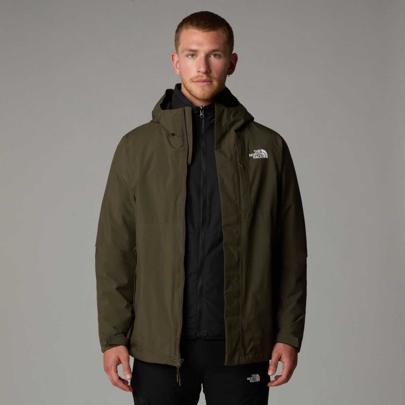 The North Face Carto Triclimate Jacket New Taupe Green-Tnf Bla Da Uomo