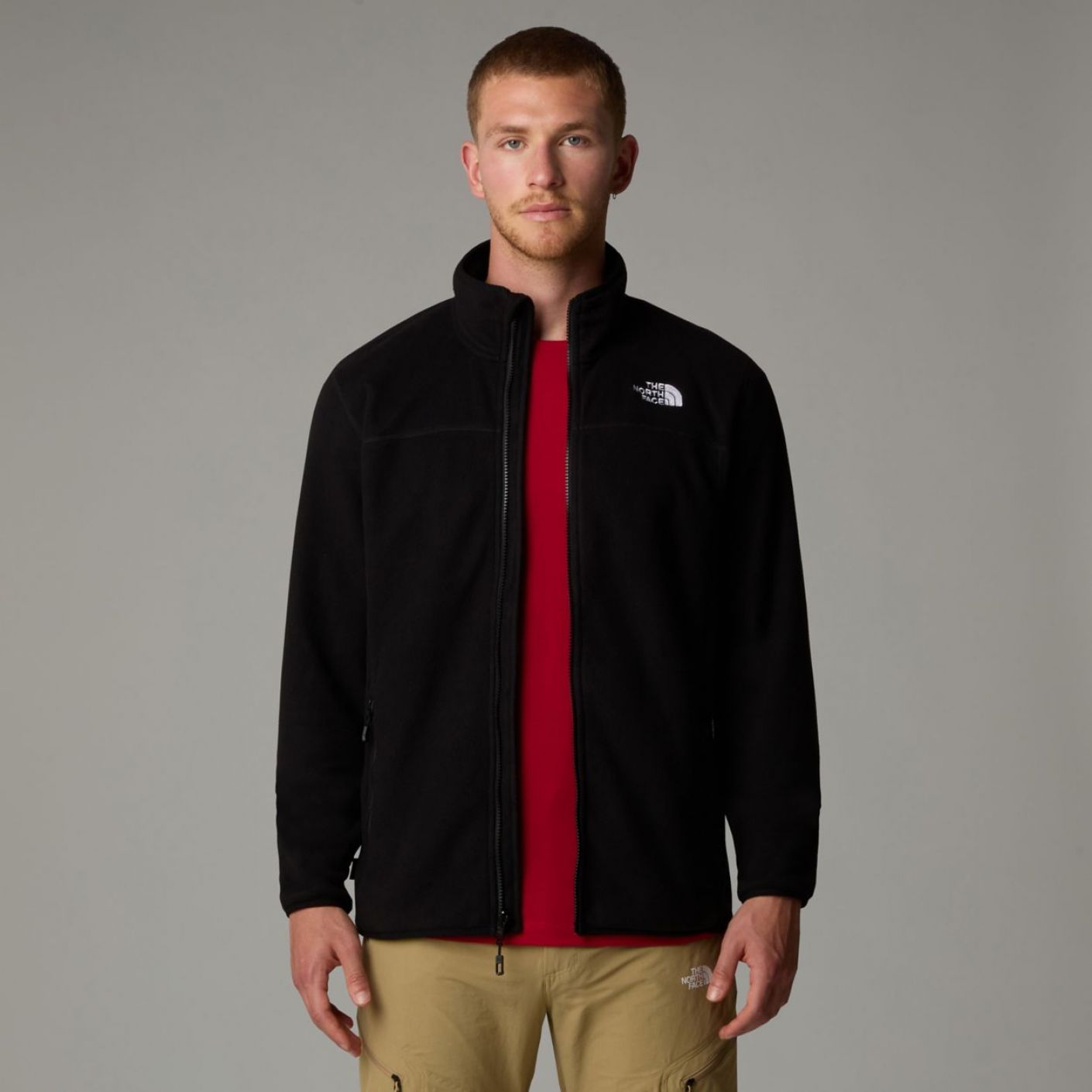 The North Face 100 Glacier Full Zip Eu Glacier Tnf Black-Npf Da Uomo