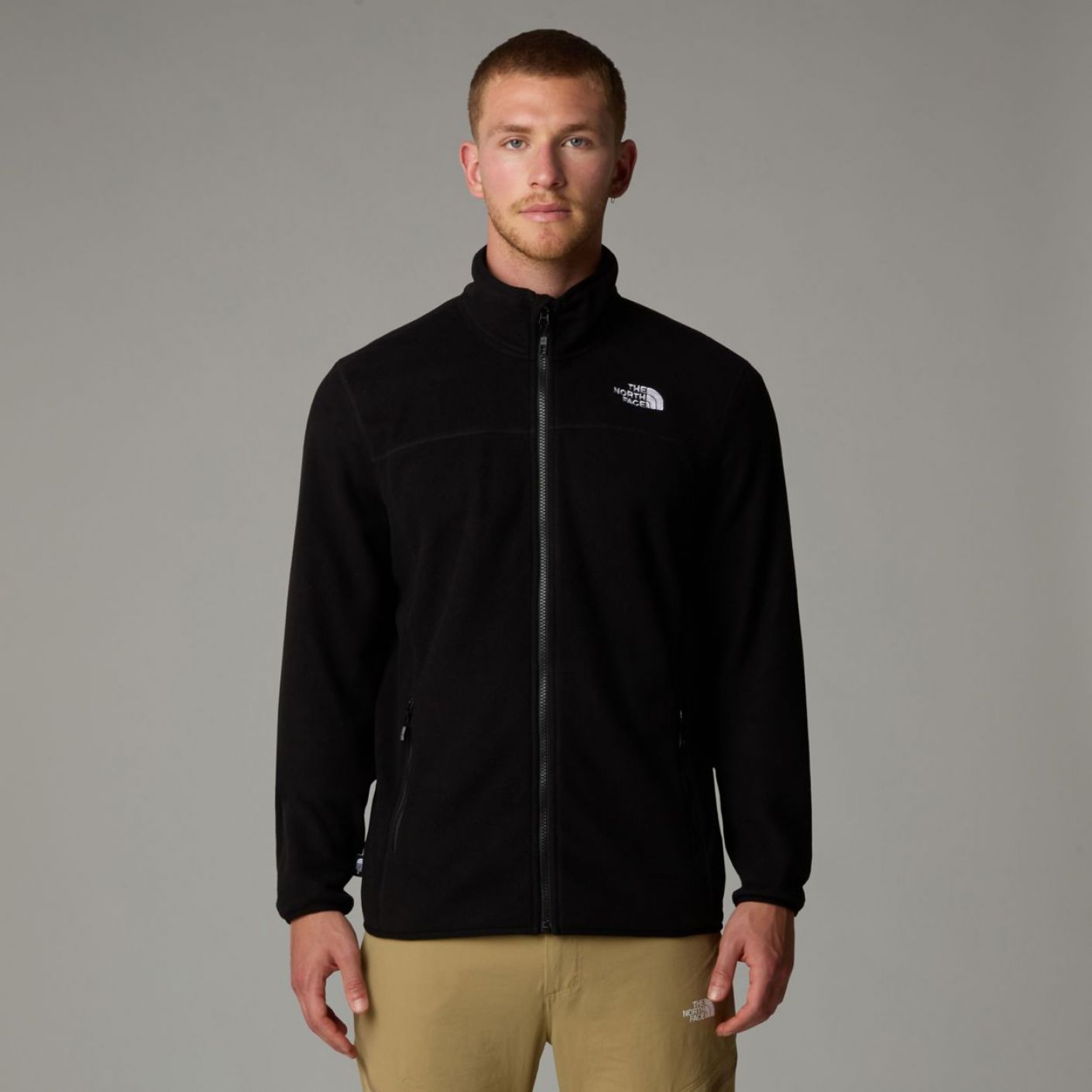 The North Face 100 Glacier Full Zip Eu Glacier Tnf Black-Npf Da Uomo