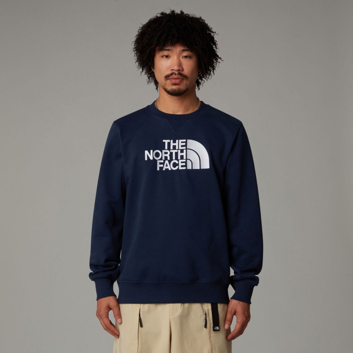 The North Face Drew Peak Crew Summit Navy Da Uomo