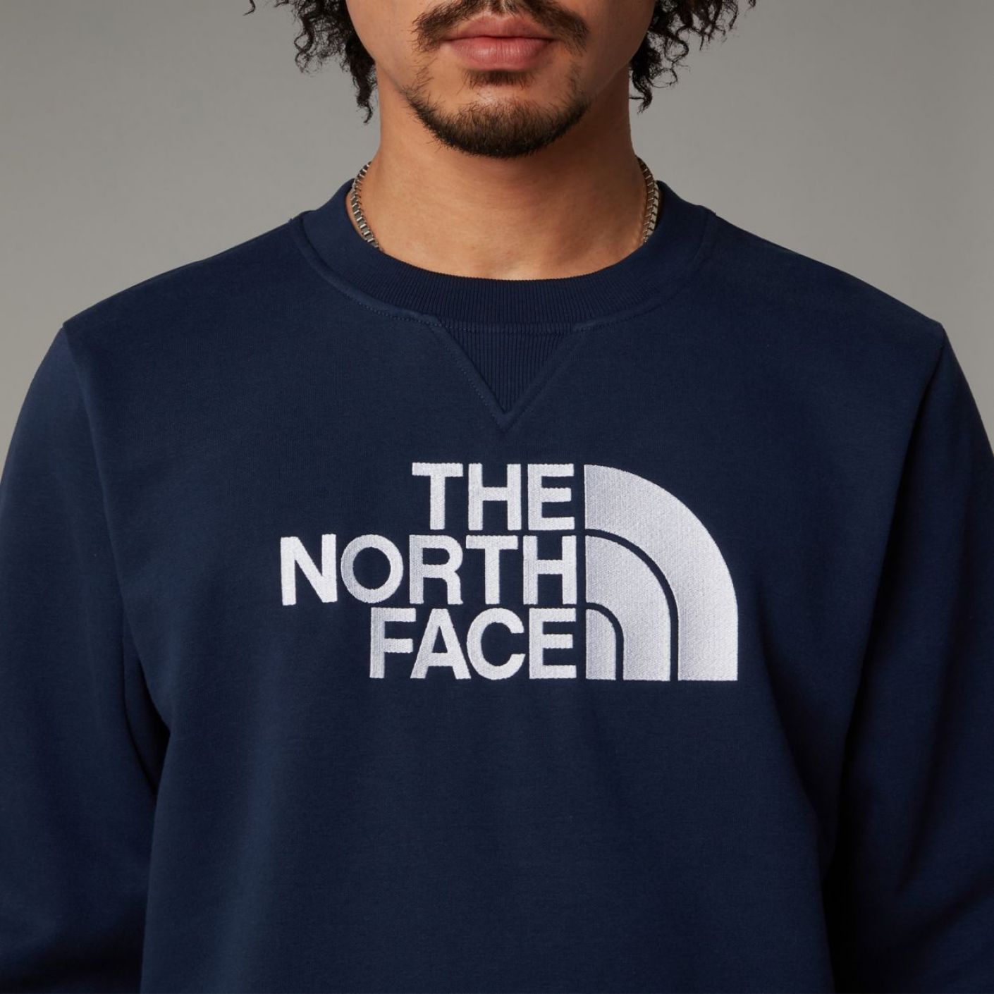 The North Face Drew Peak Crew Summit Navy Da Uomo