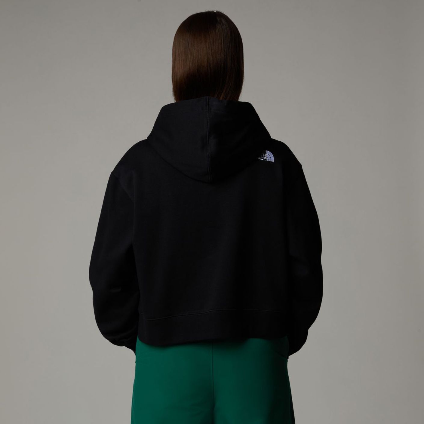 The North Face Essential Crop Hoodie Tnf Schwarz Damen