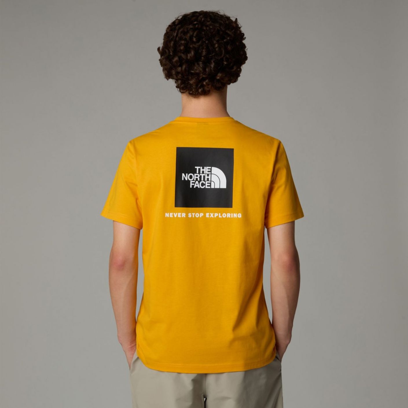 The North Face S/S Redbox Tee Summit Gold/Tnf Black Da Uomo