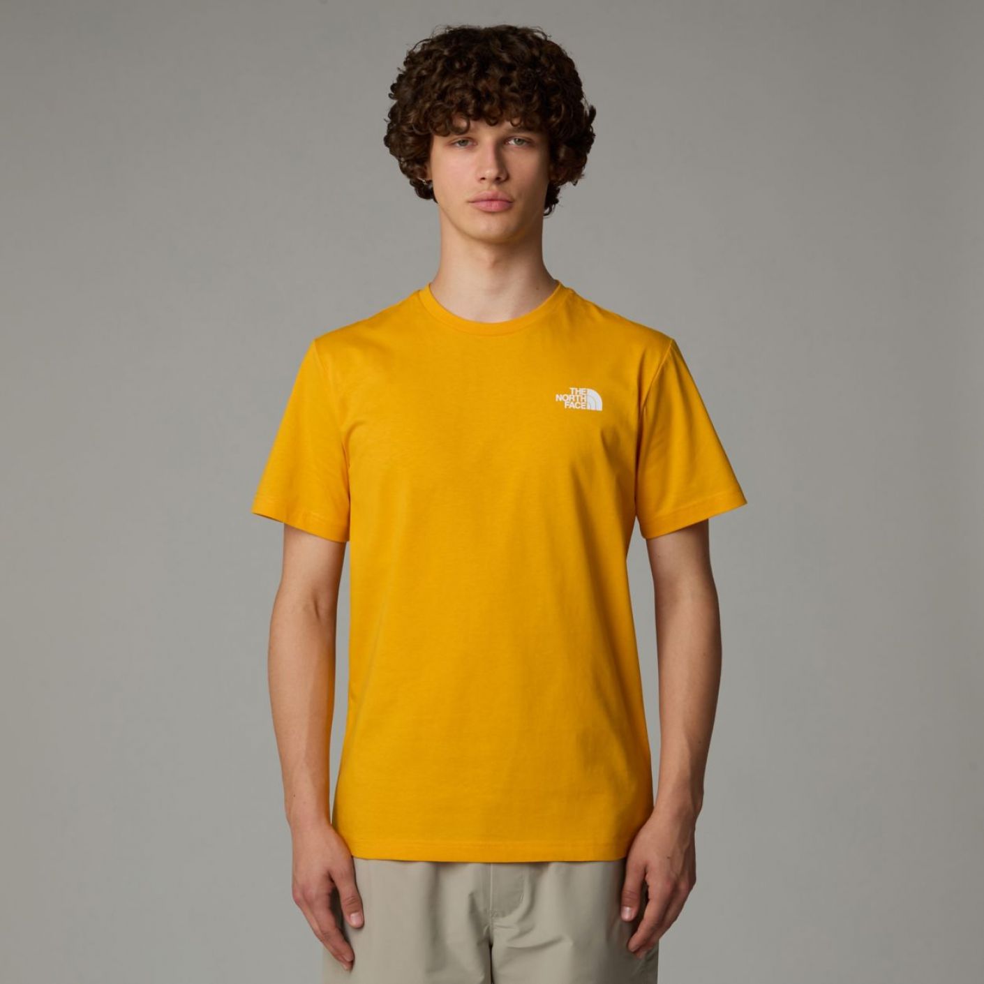 The North Face S/S Redbox Tee Summit Gold/Tnf Black Da Uomo